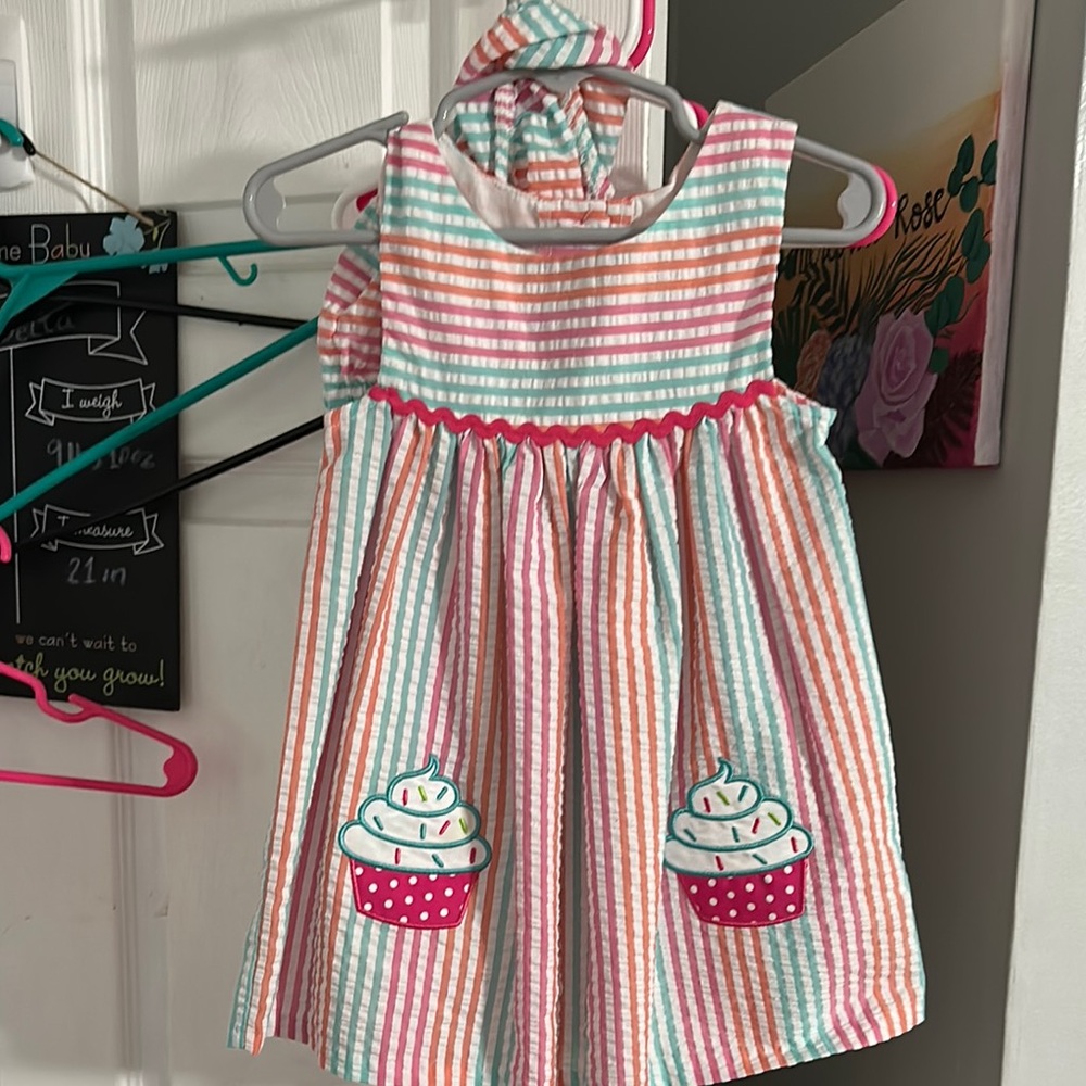 Striped Cupcake Dress for Kids